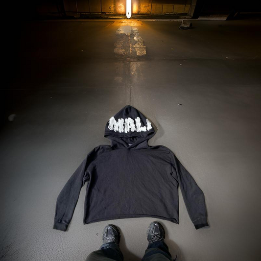 MALIGNIIS "CONDEMNED" CROPPED HOODIE